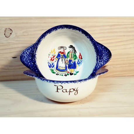 Bol à prénom traditionnel Breton Quimper